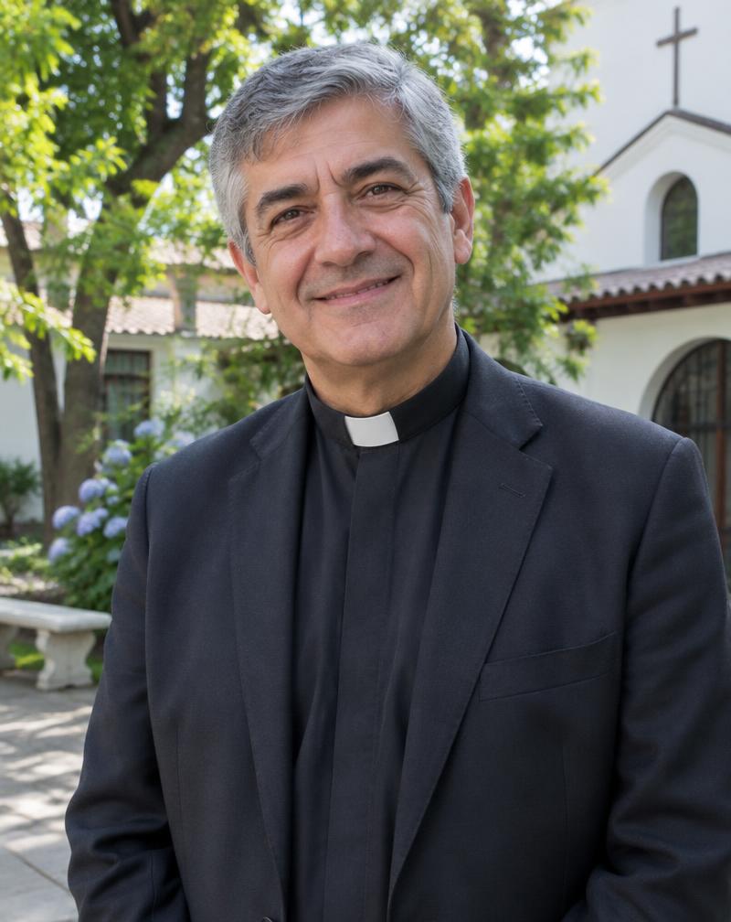 Fictional priest portrait